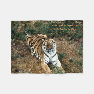 Couverture Polaire Tigre de Bengale