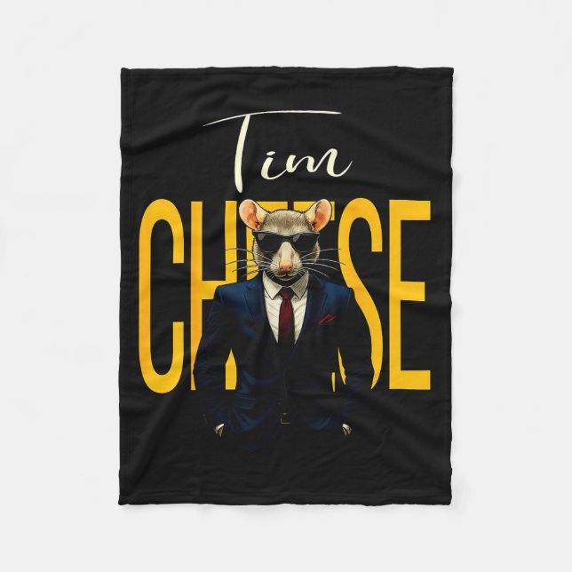 Couverture Polaire Tim Cheese - Funny Secret Agent Mouse Brainrot Kid (Devant)