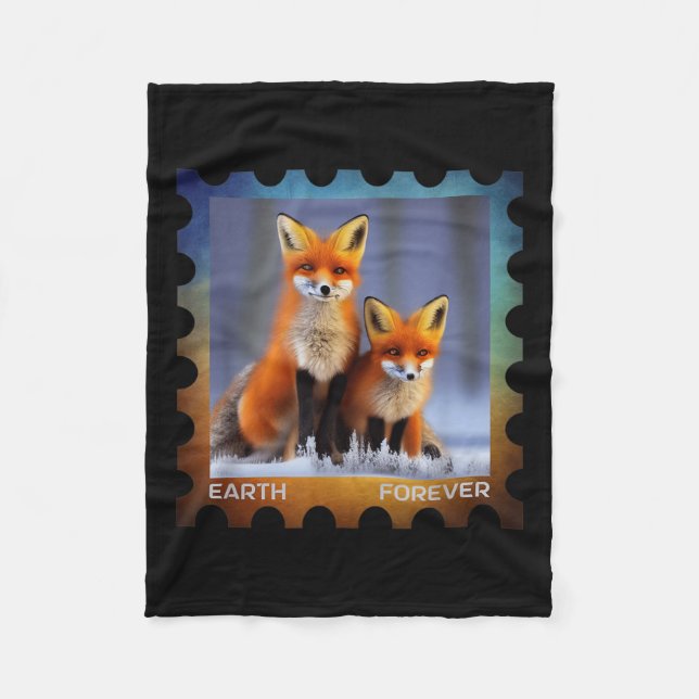 Couverture Polaire Timbre de protection de l'environnement pour toujo (Devant)