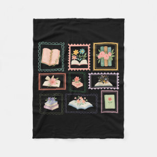 Couverture Polaire Timbre Livre Amoureux de Lecture Livresque