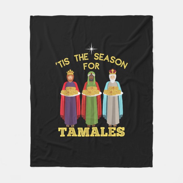 Couverture Polaire Tis Season For Tamales Funny Mexican Christmas (Devant)