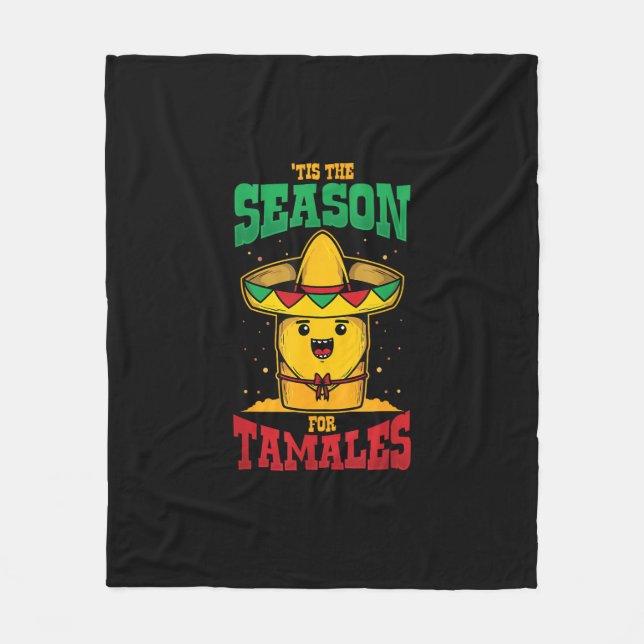 Couverture Polaire Tis Season For Tamales Mexican Christmas Holiday (Devant)
