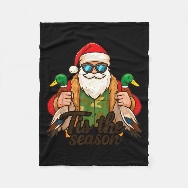 Couverture Polaire Tis The Season Duck Hunting Christmas Pajama Toddl (Devant)