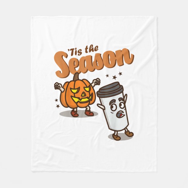 Couverture Polaire Tis The Season Hate Pumpkin Spice Latte Halloween  (Devant)