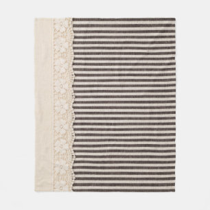 Couverture Polaire Tissu dentelle texture textile, motif arrière - pl