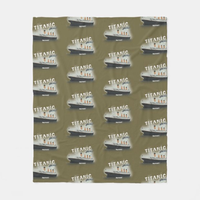 Couverture Polaire Titre en gras Nom personnalisé  (Devant)