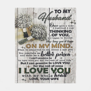 Couverture Polaire To my Husband to My Husband Love Quotes To Him