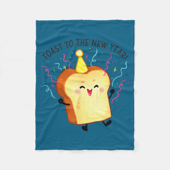 Couverture Polaire Toast To The New Year Pun  (Devant)