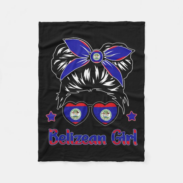 Couverture Polaire Toddler Belize-shirt Flag Belizean Hispanic Herita (Devant)