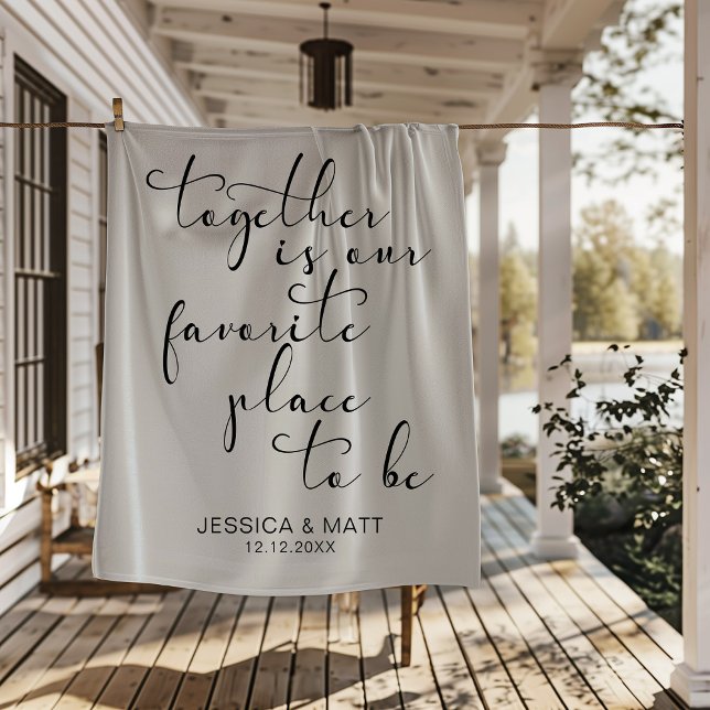 Couverture Polaire Together is our Favorite Place to Be (Créateur téléchargé)