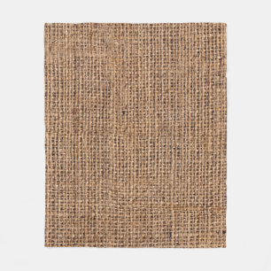 Couverture Polaire Toile Burlap Brown naturel Grange grossier