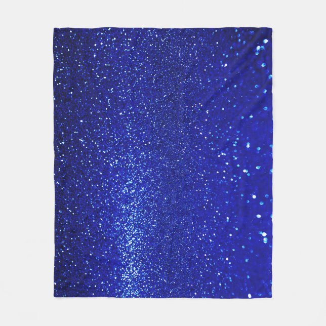 Couverture Polaire Toile de Parties scintillant bleu chatoyant (Devant)