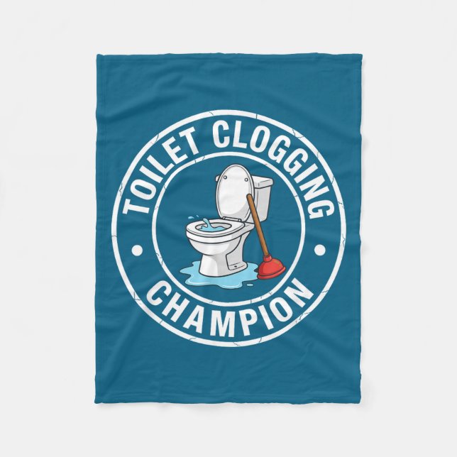 Couverture Polaire Toilet Champion Clogging Custom (Devant)