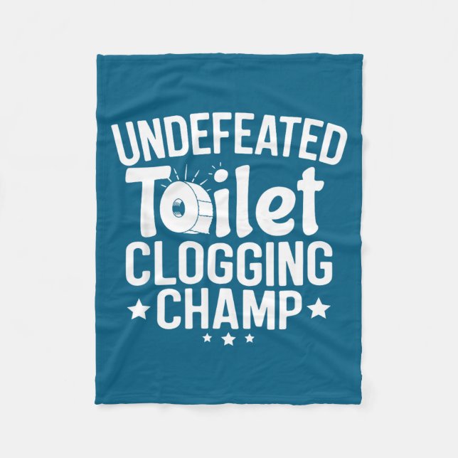 Couverture Polaire Toilet Champion Clogging Undefeated (Devant)