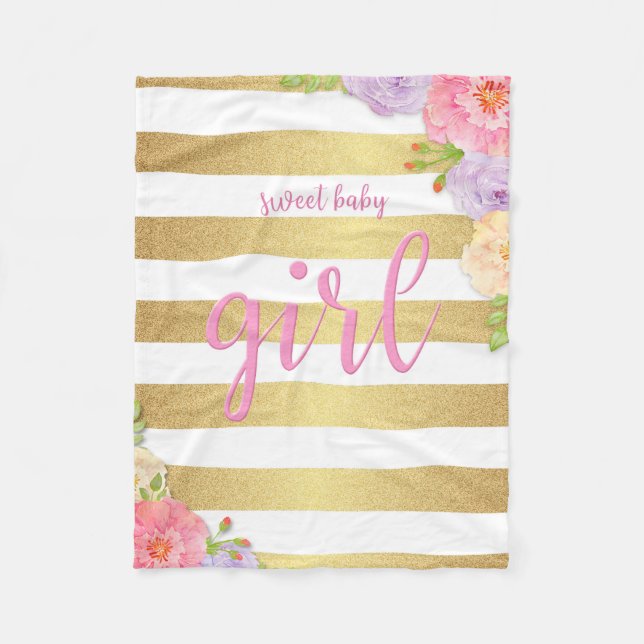 Couverture Polaire Tondez les couvertures, baby shower, bébé, (Devant)