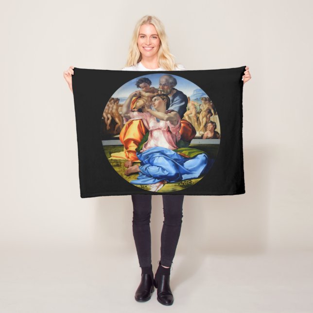 Couverture Polaire Tondo Doni, Madone Doni, Michelangelo, 1507 (En situation)