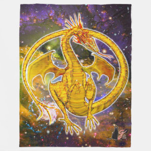 Couverture Polaire Topaz Cosmic Dragon Fleece Blanket