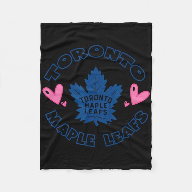 Couverture Polaire Toronto Maple Leafs coeurs de la Saint-Valentin Nh (Devant)