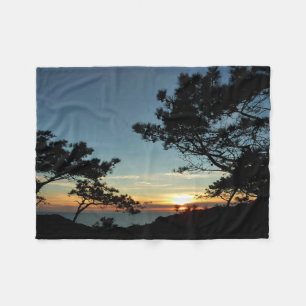 Couverture Polaire Torrey Pine Sunset III Paysage californien