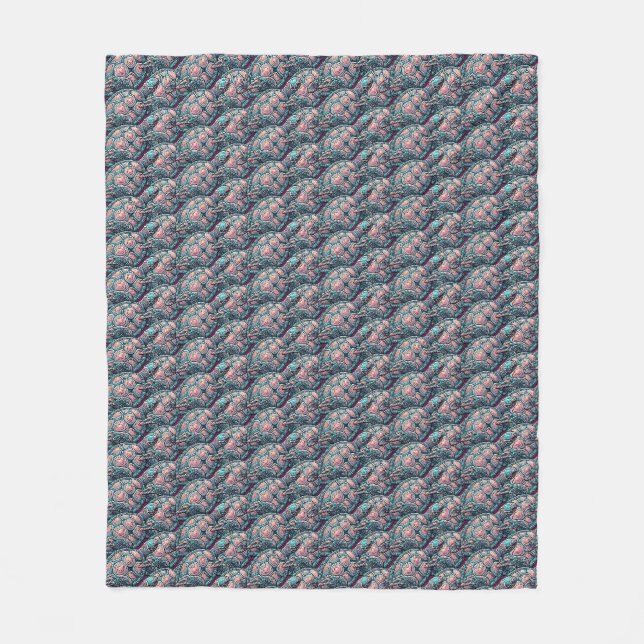 Couverture Polaire Tortue de mer décorative (Devant)