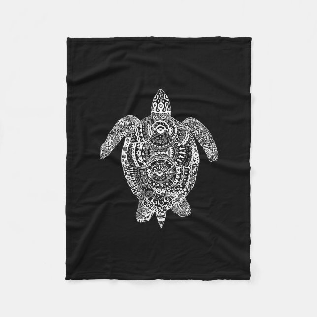 Couverture Polaire Tortue de zen (Devant)