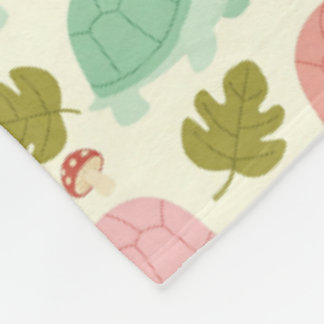 Couverture Polaire Tortue Pastel Mignonne Sans Couture