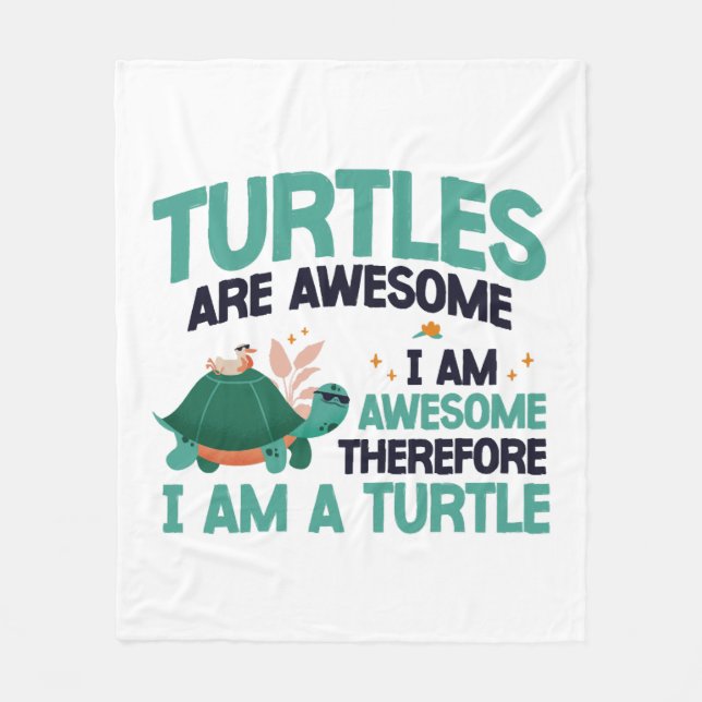 Couverture Polaire Tortues De Mer Sont (Devant)