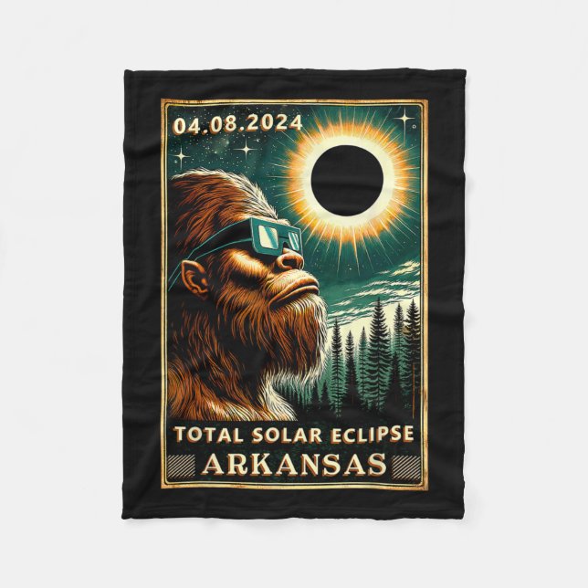 Couverture Polaire Total Éclipse Solaire Arkansas - Eclipse Bigfoot G (Devant)