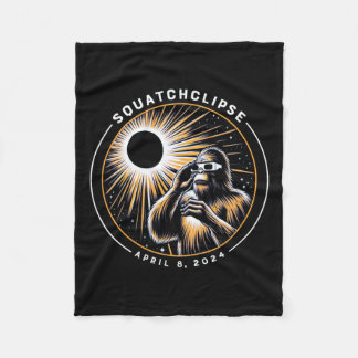 Couverture Polaire Total Éclipse Solaire Squatchclipse Bigfoot Sasqua