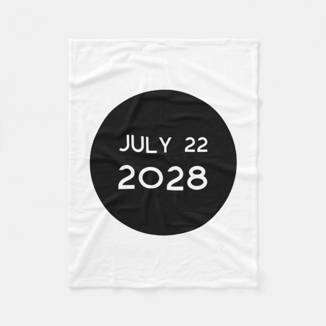 Couverture Polaire Total Solar Eclipse 2028 New Zealand _1  (Devant)