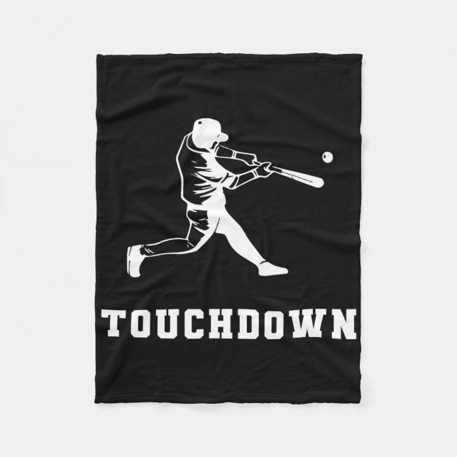 Couverture Polaire Touchdown Baseball Humour Funny Touchdown Baseball (Devant)