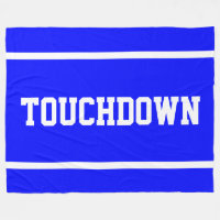TOUCHDOWN Sporty Bandes de Texte Blanches sur Fond