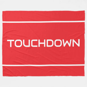 Couverture Polaire Touche Sportive Moderne Bandes de Texte sur Fond R