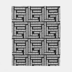 Couverture Polaire Touches de piano