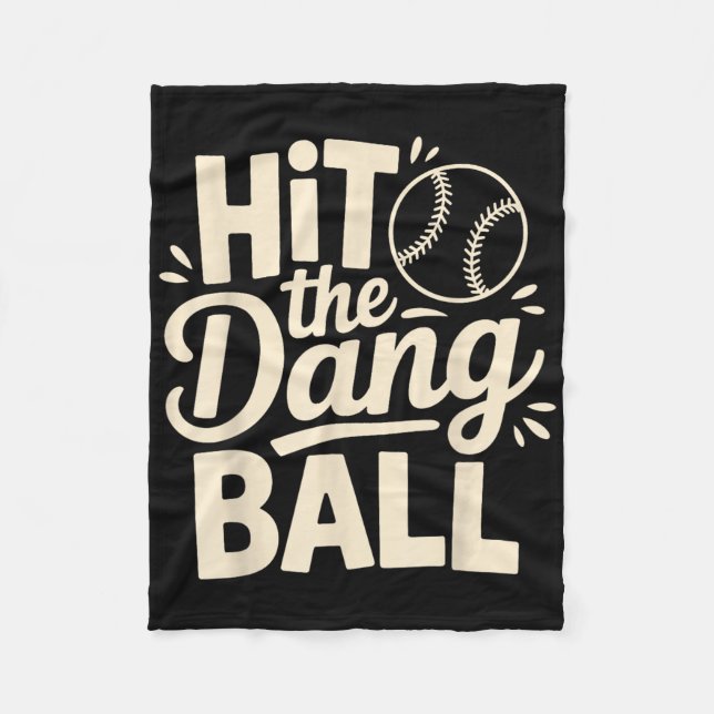 Couverture Polaire Touchez Le Bal Dang, Trending Baseball Appareils,  (Devant)