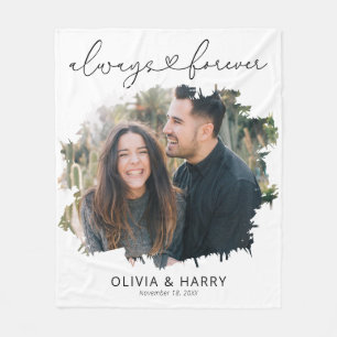 Couverture Polaire Toujours et toujours Couple Mariage photo