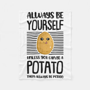 Couverture Polaire Toujours être soi-même amateur de pommes de terre