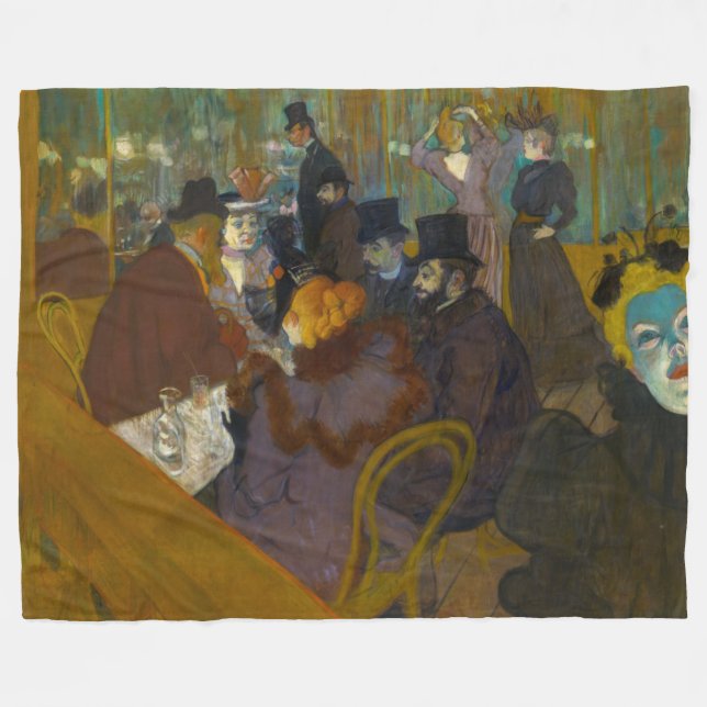Couverture Polaire Toulouse-Lautrec - Au Rouge (Devant (Horizontal))