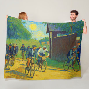 Couverture Polaire Tour de France Première Course 1903 van Gogh Redux