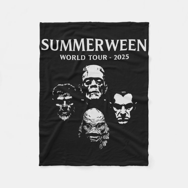 Couverture Polaire Tournée mondiale Summerween 2025 Monstres Amusemen (Devant)