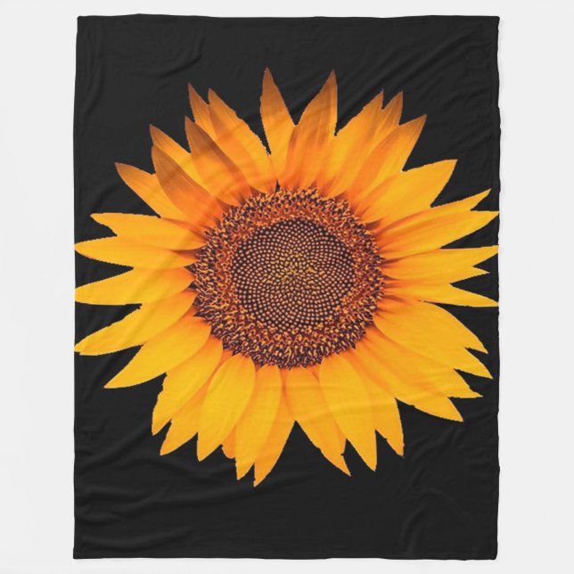 Couverture Polaire Tournesol (Devant)
