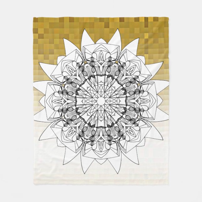 Couverture Polaire Tournesol (Devant)