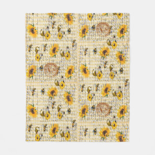 Couverture Polaire Tournesol Bee Gnome