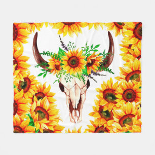 Couverture Polaire Tournesol et Taureau