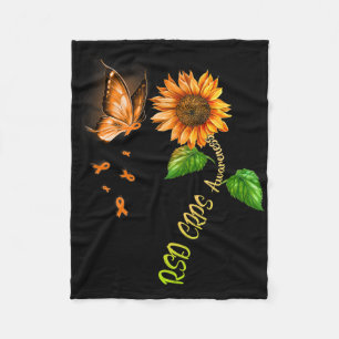 Couverture Polaire Tournesol Papillon Rsd Crps sensibilisation
