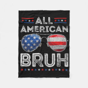 Couverture Polaire Tous les Américains 4 juillet Boys Patriotic Usa T