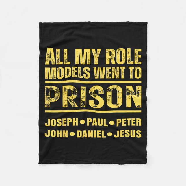 Couverture Polaire Tous mes modèles sont allés en prison (Devant)