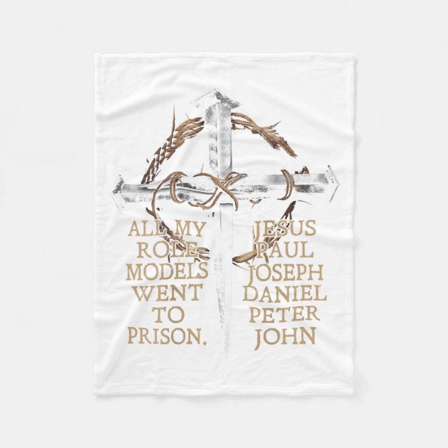 Couverture Polaire Tous mes modèles sont allés en prison Jésus dans l (Devant)