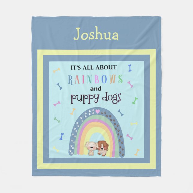 Couverture Polaire Tout À Propos De Rainbows Et Chiens De Chien De Ch (Devant)