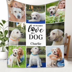 Couverture Polaire Tout Ce Dont Vous Avez Besoin Est Love Chien Perso